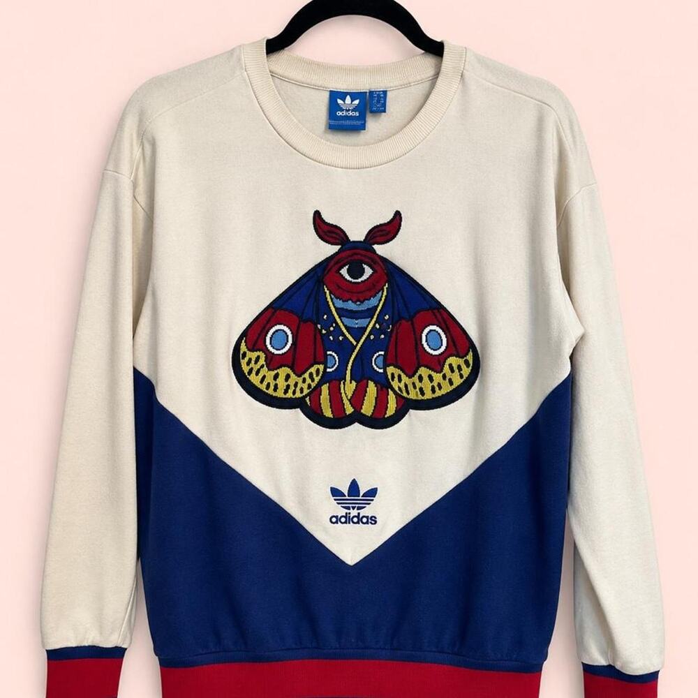 Adidas evil eye moth crewneck
